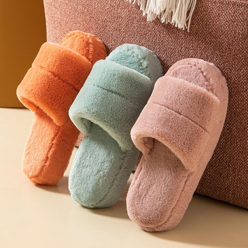 Pantoufles D'hiver En Coton Pour Femmes, Nouvelles Pantoufle... - 2