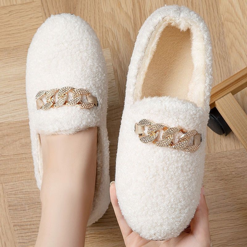 Pantoufles D'hiver En Coton Pour Femmes, Pantoufles De Maiso...