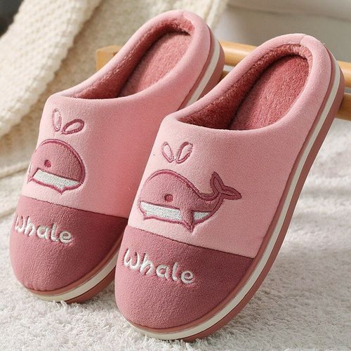 Pantoufles D'hiver En Coton Pour Femmes, Pantoufles D'intérieur En Peluche, Antidérapantes, Chaudes, Grises