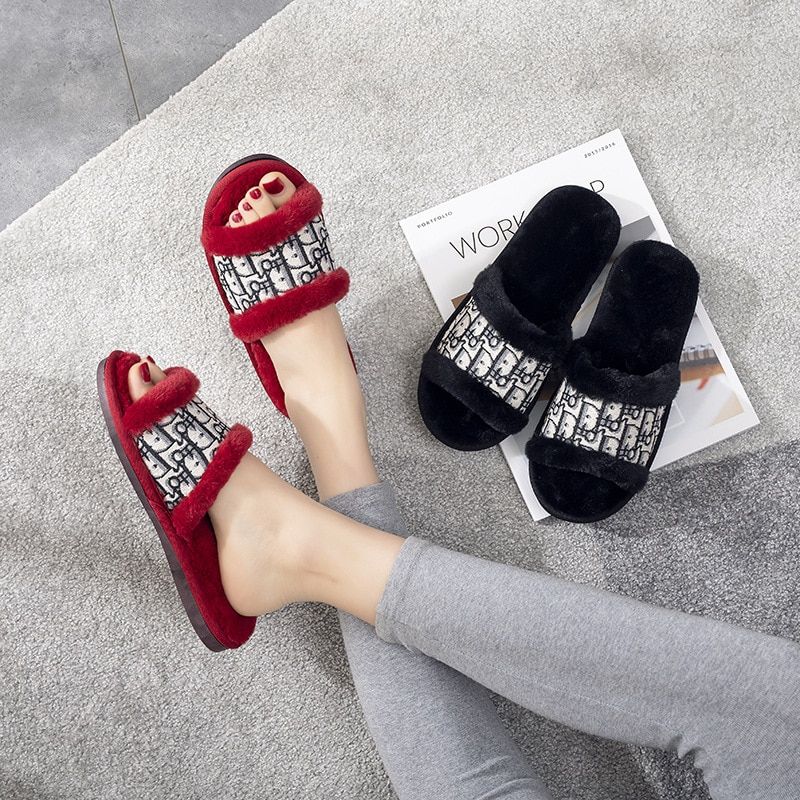 Pantoufles D'hiver En Fausse Fourrure Pour Femmes, Chaussure... - 4