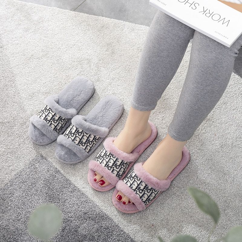 Pantoufles D'hiver En Fausse Fourrure Pour Femmes, Chaussure... - 10