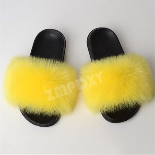 Pantoufles D'hiver En Fausse Fourrure Pour Femmes, Nouvelles Sandales Pelucheuses Ettonnantes Pour Filles, Chaussures Décontractées