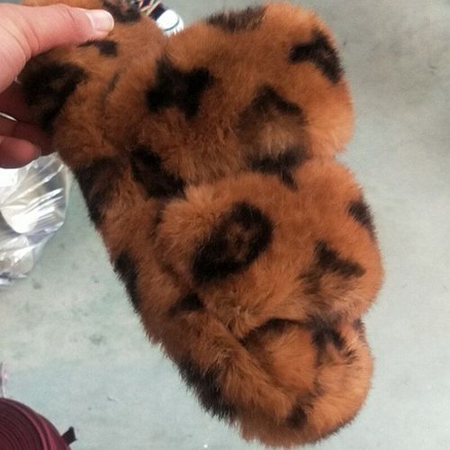 Pantoufles D'hiver En Fourrure D'intérieur Pour Femmes, Chaussures Antidérapantes Talon Plat, Plate-forme En Peluche Douce Et Moelleuse