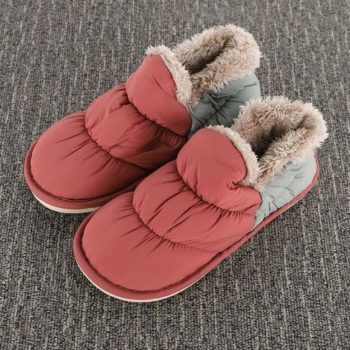 Pantoufles D'hiver En Fourrure Pour Femmes, Chaussures De Maison En Peluche Pour Dames, Pantoufles D'intérieur Résistantes La Chaleur