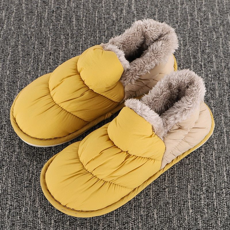 Pantoufles D'hiver En Fourrure Pour Femmes, Chaussures De Ma...