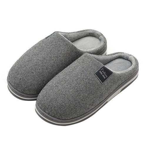 Pantoufles D'hiver En Fourrure Pour Hommes Et Femmes, Chaussures Souples Antidérapantes, Talon Plat, Pour Chambre Coucher
