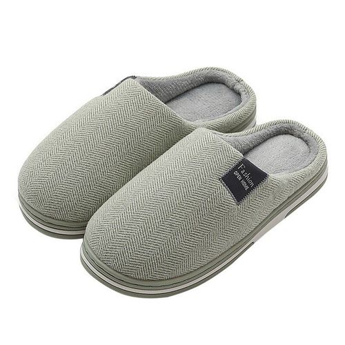 Pantoufles D'hiver En Fourrure Pour Hommes Et Femmes, Chaussures Souples Antidérapantes, Talon Plat, Pour Chambre Coucher
