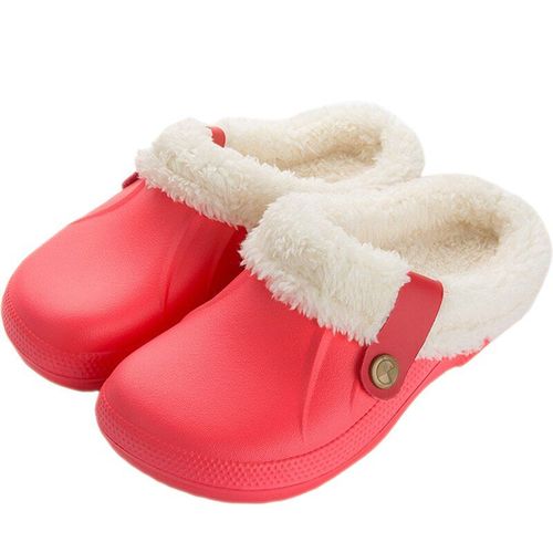 Pantoufles D'hiver En Peluche Imperméables Pour Hommes Et Femmes, Pantoufles En Fourrure Chaude Eva, Sabots Amoureux De La Maison, Chaussures De Sol D'intérieur Pour Femmes