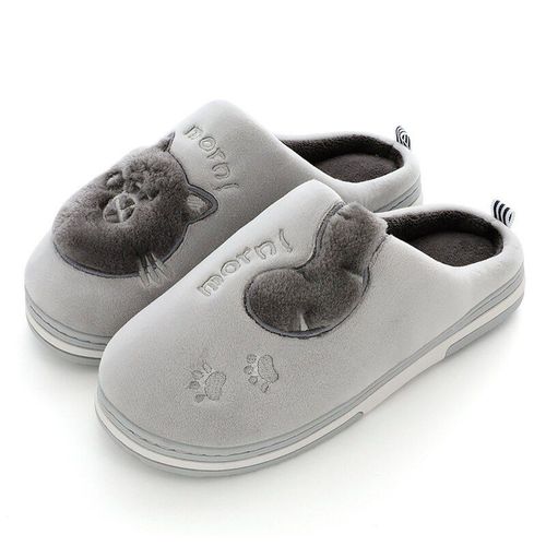 Pantoufles D'hiver En Peluche Pour Femmes Et Hommes, Antidérapantes, Douces, Pour Couples, 2021 - 46-47