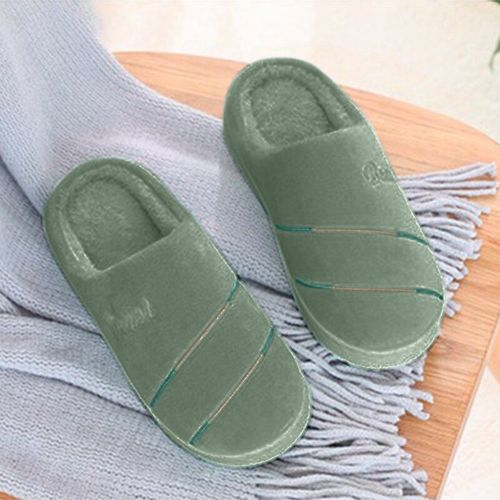 Pantoufles D'hiver En Peluche Pour Femmes Et Hommes, Antidérapantes, Douces, Pour Couples, 2021 - 46-47