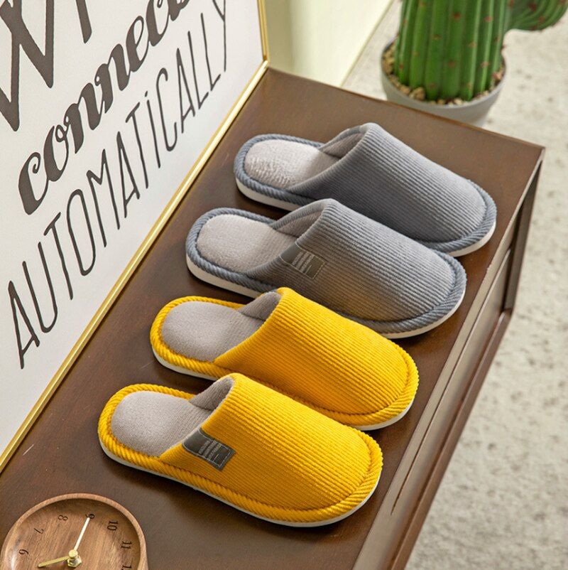 Pantoufles D'hiver En Peluche Pour Femmes, Chaussures D'int... - 7