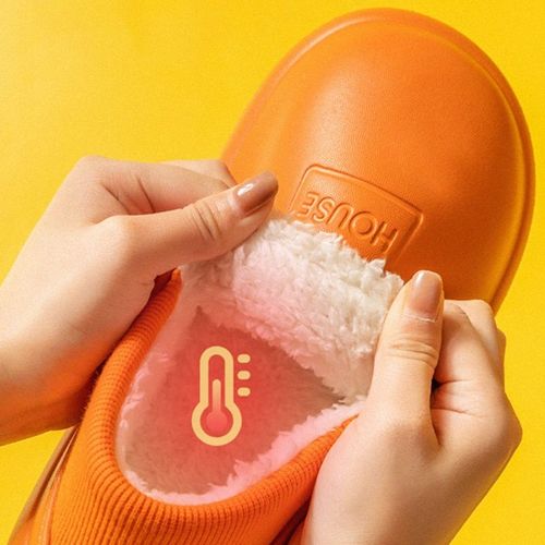 Pantoufles D'hiver En Peluche Pour Femmes, Imperméables, Antidérapantes, Intérieur, Semelle Souple, Sabots En Coton, Chaussures De Couple, 44, 2021
