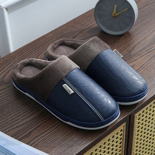 Pantoufles D'hiver En Peluche Pour Hommes Et Femmes, Pantoufles D'intérieur Imperméables Et Antidérapantes, Marque Haut De Gamme, Chaussures De Luxe Pour Couples, 44, Nouvelle Collection 2021