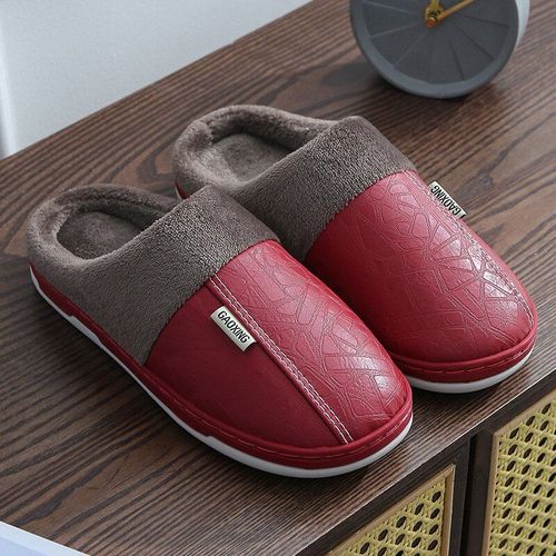 Pantoufles D'hiver En Peluche Pour Hommes Et Femmes, Pantoufles D'intérieur Imperméables Et Antidérapantes, Marque Haut De Gamme, Chaussures De Luxe Pour Couples, 44, Nouvelle Collection 2021