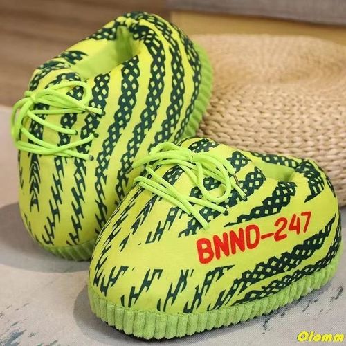 Pantoufles D'hiver Pour Femmes Et Hommes, Chaussures Pain Mignonnes, Pour La Maison, Chaudes, Grande