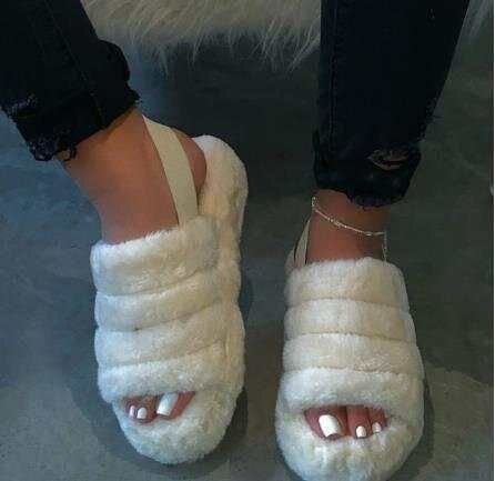 Pantoufles D'hiver Pour Femmes, Chaussures Chaudes En Coton ... - 3