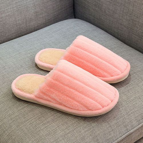 Pantoufles D'hiver Pour Femmes, Chaussures De Maison Chaudes Et Solides, En Peluche, Douces Et Confortables,