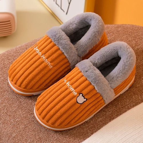 Pantoufles D'hiver Pour Femmes, Chaussures De Maison, Chaudes, En Peluche, Décontractées, Chaussures De Couple, Grande Taille
