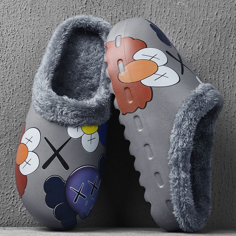 Pantoufles D'hiver Pour Hommes, Nouvelles Pantoufles Chaudes... - 5
