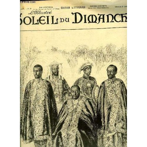 L Illustré, Soleil Du Dimanche N° 31 - L Ambassade Abyssine En France, Dessin De Gribayédoff, Luce Magali Par Jean Madeline, Le Coche D Eau Par Pierre Norac, Alsace Par R.M. Ferry, Le Puits, D Après L(...)