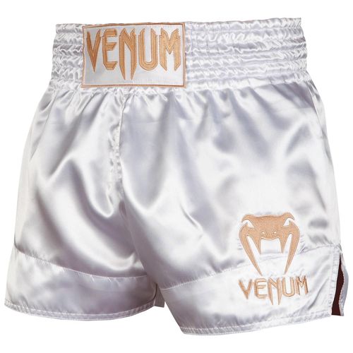 Short De Muay Thai Venum Classic Blanc/Or