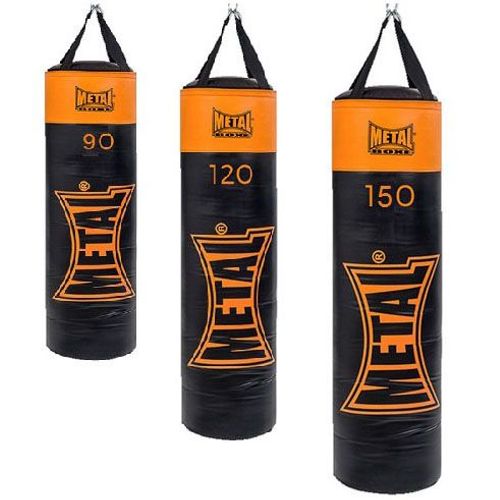 Sac De Frappe Plein Metal Boxe Modele Indiana Noir/Orange
