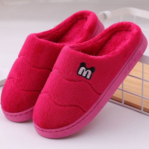 Pantoufles D'intérieur Chaudes Pour Femmes, Chaussures En Coton Doux, En Peluche, Antidérapantes, Pantoufles De Maison Pour Hommes, Diapositives Pour Chaussures De Chambre Coucher