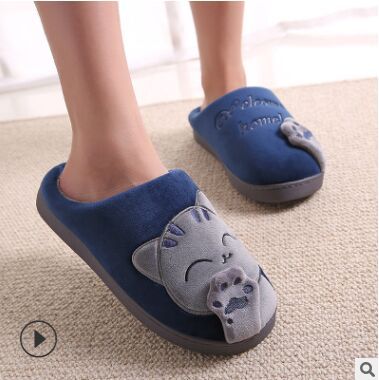 Pantoufles D'intrieur En Coton Doux Et Chaud Pour Femmes, P...