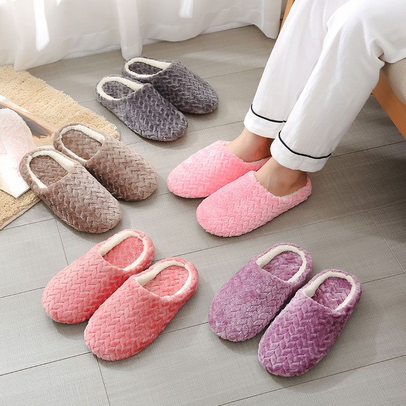 Pantoufles D'intrieur En Coton Pour Hommes Et Femmes, Chaus... - 2
