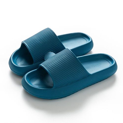 Pantoufles D'intérieur En Eva Antidérapantes À Semelle Épaisse Pour Femme, Chaussures Souples Utiles Pour Ne Pas Glisser À La Maison Et Dans La Salle De Bain, Modèle D'été Pour Dame - 46-47