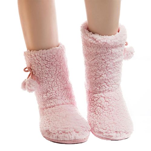 Pantoufles D'intérieur En Peluchepaisse, Chaussures Rembourrées En Coton, Antidérapantes, Semelle Souple, Pantoufles D'intérieur Pour Femmes