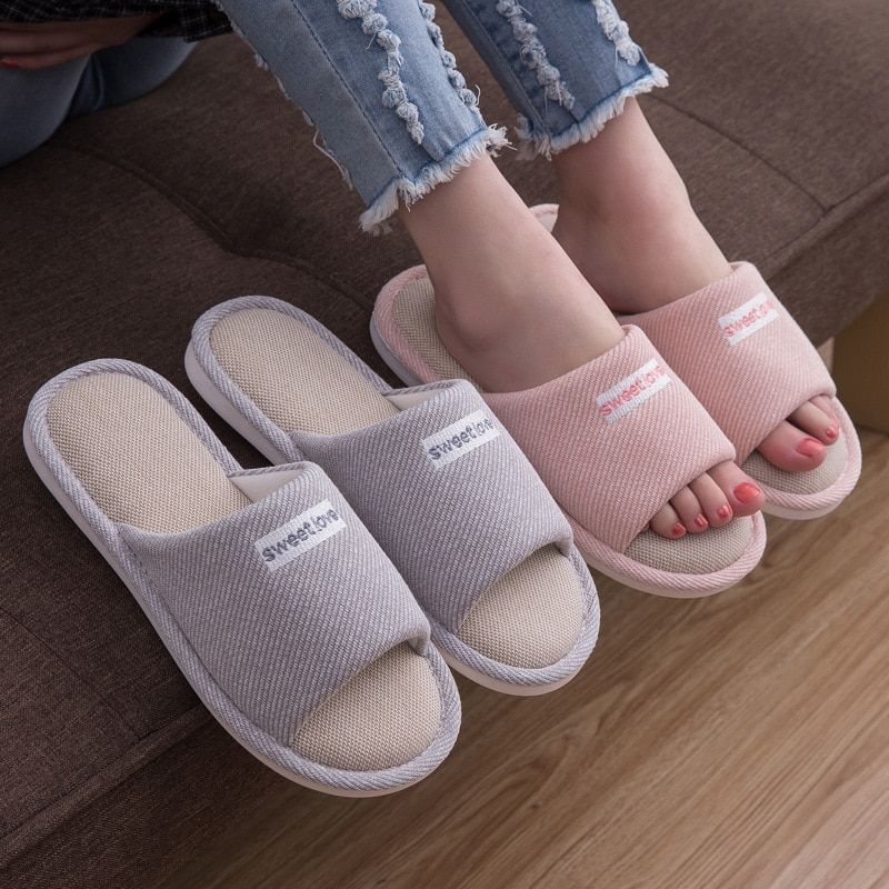Pantoufles D'intrieur Pour Femmes Et Hommes, Chaussures Pla... - 10