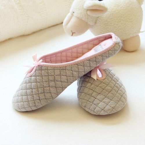 Pantoufles D'intérieur Pour Femmes, Joli N¿ud Papillon, Pour Chambre Coucher, En Coton, Chaussures Chaudes, Pour Invités Adultes