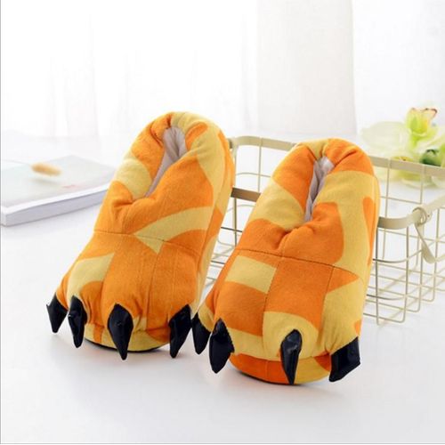 Pantoufles D'intérieur Souples Pour Enfants, Chaussures Mignonnes Pour Garçons Et Filles, Dessin Animé Licorne, Point, Patte De Tigre, Chaudes Pour La Maison, Hiver