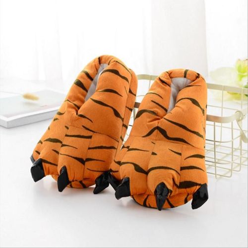 Pantoufles D'intérieur Souples Pour Enfants, Chaussures Mignonnes Pour Garçons Et Filles, Dessin Animé Licorne, Point, Patte De Tigre, Chaudes Pour La Maison, Hiver