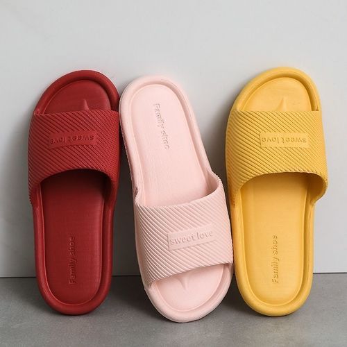 Pantoufles D'intérieur Unisexes Pour Hommes Et Femmes, Chaussures Plates Semelle Souple, Tongs De Salle De Bain Antidérapantes, Sandales De Maison