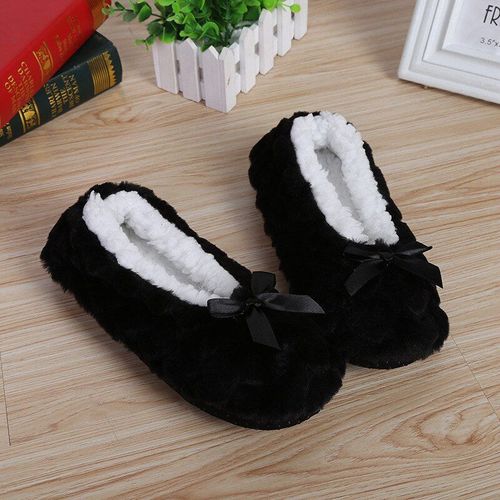 Pantoufles Duveteuses Pour Femmes, Chaussures D'hiver En Peluche Épaisse, Fausse Fourrure Douce Et Mignonne, Chaussures D'intérieur Antidérapantes Pour Dames