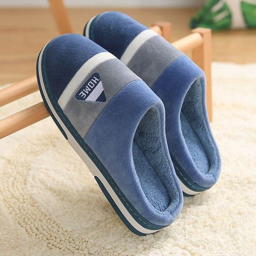 Pantoufles En Coton Semellespaisses Pour Femme Et Homme, Antidérapantes, En Peluche, Chaudes, Pour La Maison, Hiver Et Automne