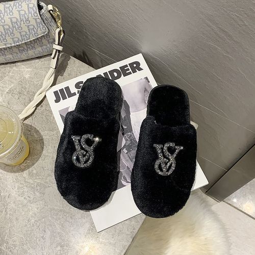 Chaussure Femme Chaussures Femme Pantoufle Femme Chaussures Plates Comemore Tongs En Fourrure Pour Hommes Et Femmes, Pantoufles En Coton Doux, En Peluche, Pour La Maison, Chaussures Pour Femmes
