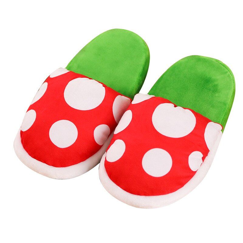 Pantoufles En Coton Super Piranha, Dcoration De Fleurs, Cha... - 6