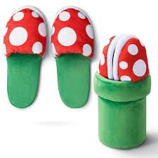 Pantoufles En Coton Super Piranha, Dcoration De Fleurs, Cha... - 4