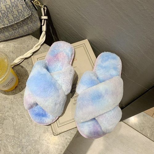 Pantoufles En Fausse Fourrure Pour Femmes, Glissades De Sol D'intérieur, Chaussures Plates Et Douces En Fourrure, Tongs De Célébrités Pour Dames,