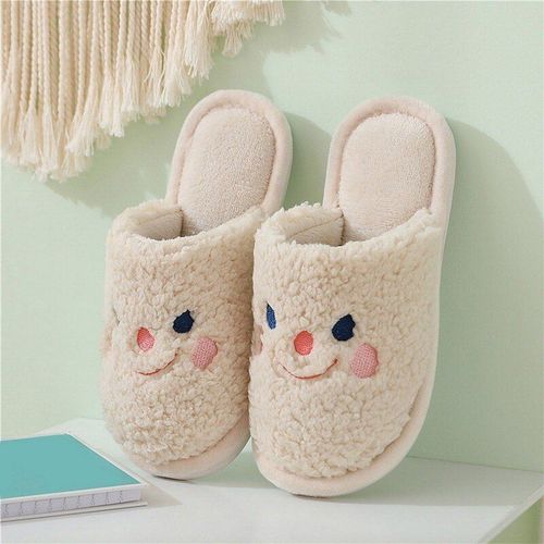 Pantoufles En Fourrure De Chien, Nouvelles Chaussures De Maison En Coton, Avec Animaux De Dessin Animé, Pour Femmes, Chaudes, En Peluche, Pour La Maison,