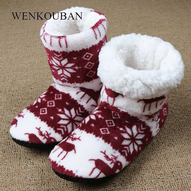 Pantoufles En Fourrure D'hiver Pour Femmes, Pantoufles Chaud... - 4