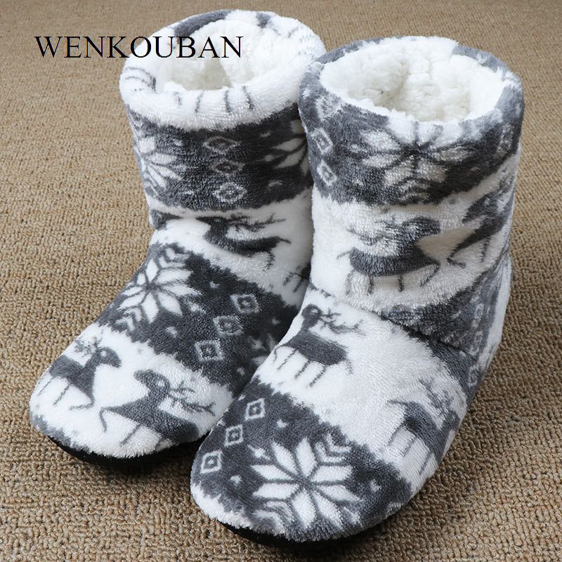 Pantoufles En Fourrure D'hiver Pour Femmes, Pantoufles Chaud... - 5