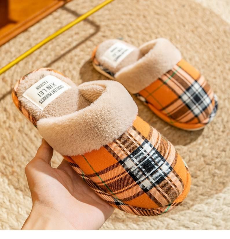 Pantoufles En Fourrure Pour Femme Et Homme, Chaussures Chaud...