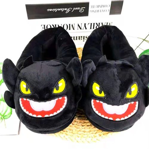 Pantoufles En Fourrure Pour Femmes Et Hommes, Design De Dessin Animé, Animaux Mignons, En Peluche, Pour Couples, Hiver