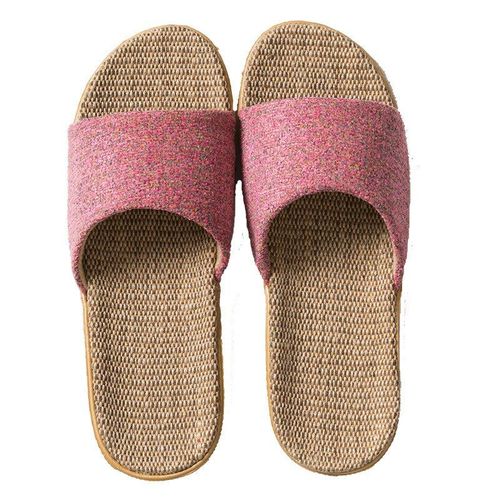 Pantoufles En Lin Pour Hommes Et Femmes, 6 Couleurs, Nouvelles Chaussures D'intérieur Toutes Saisons, Tongs Pour La Maison, Sandales Plates,