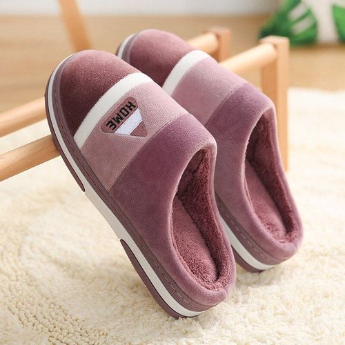 Pantoufles En Mousse À Mémoire De Forme Pour Homme, Chaussures D'intérieur Décontractées, Antidérapantes, Unisexes À Rayures, Grande Taille, Hiver, 2021 - 46-47