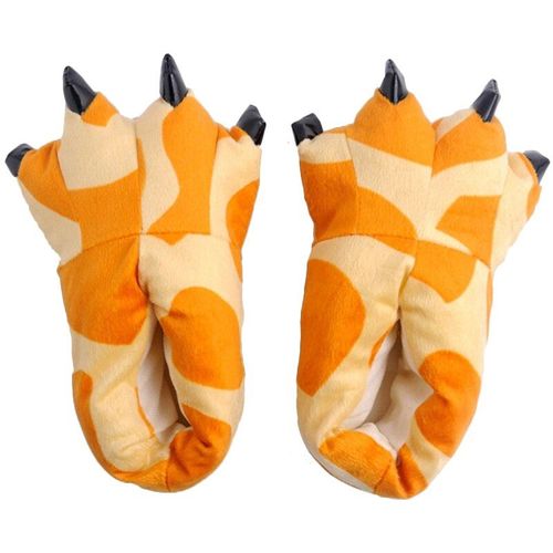 Pantoufles En Peluche Griffes De Dinosaure, Chaussures Amusantes Pour Adultes Et Enfants